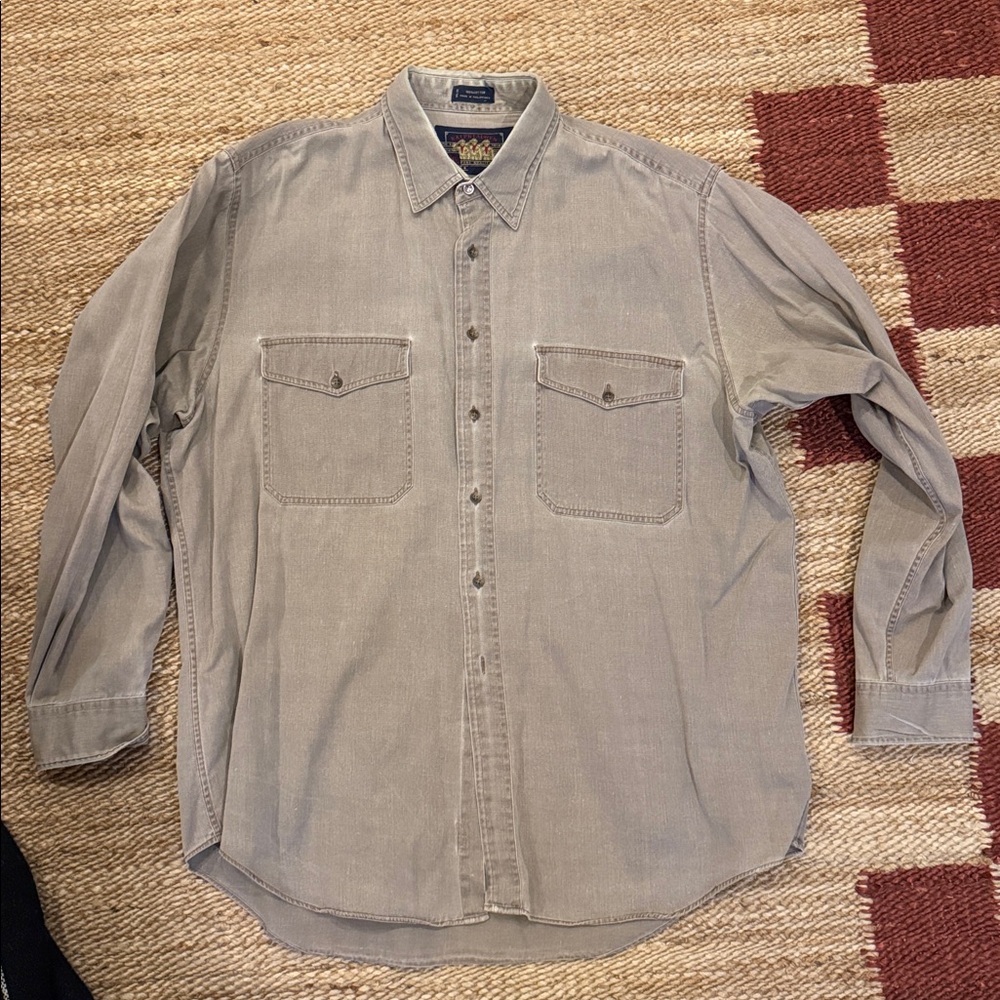 Vintage Ralph Lauren | 100% Cotton Button Up Stone